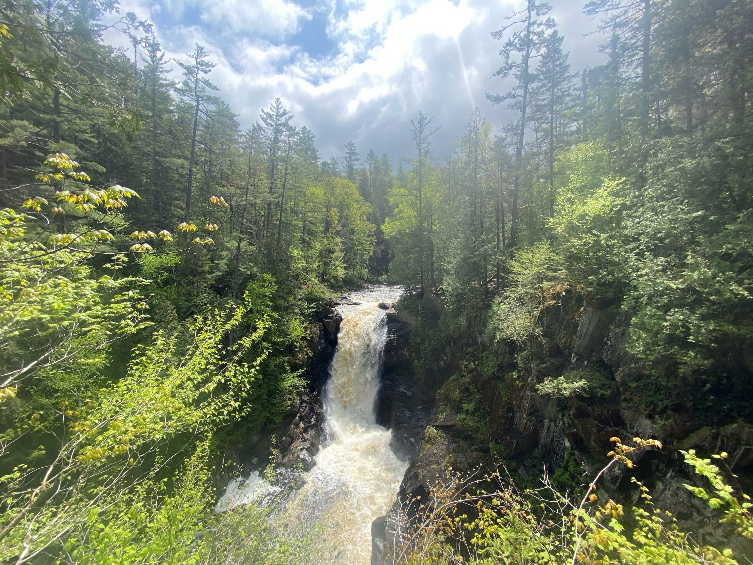 Moxie Falls hike The forks area
