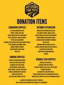 donations for Pit stops for tots Maine Lakeside